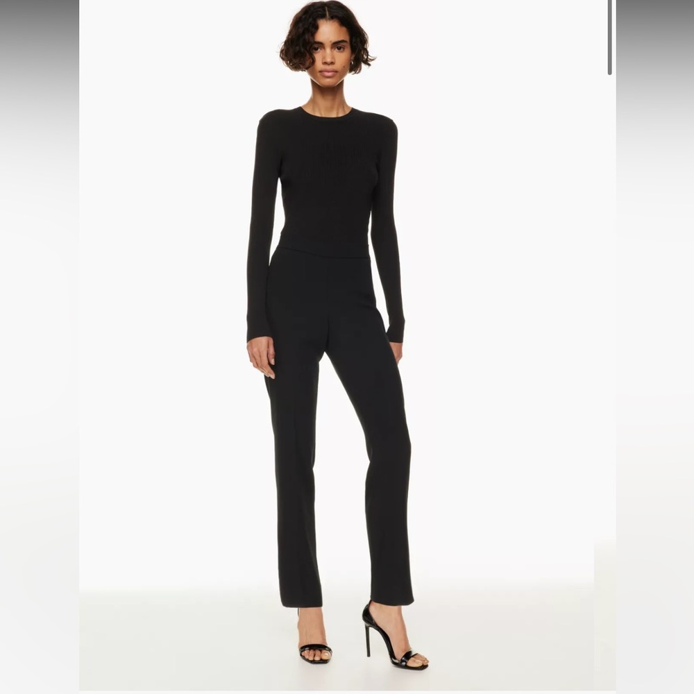 • Aritzia / Babaton • Women’s Conan Pant Mid-rise trousers Black 0 Japanese - Picture 1 of 7